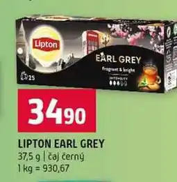 Terno LIPTON EARL GREY 37,5 g čaj černý nabídka