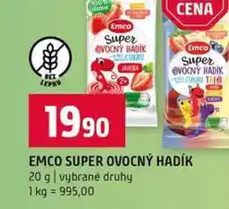 Terno EMCO SUPER OVOCNÝ HADÍK 20 g vybrané druhy nabídka