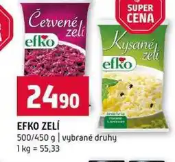 Terno EFKO ZELÍ 500/450 g vybrané druhy nabídka