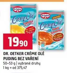 Terno DR. OETKER CRÉME OLÉ PUDING BEZ VAŘENÍ 50-53 g vybrané druhy nabídka