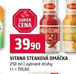Terno VITANA STEAKOVÁ OMÁČKA 250 ml vybrané druhy nabídka