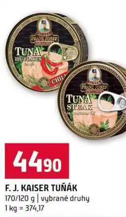 Terno F. J. KAISER TUŇÁK 170/120 g vybrané druhy nabídka