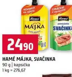 Terno HAMÉ MÁJKA, SVAČINKA 90 g kapsička nabídka