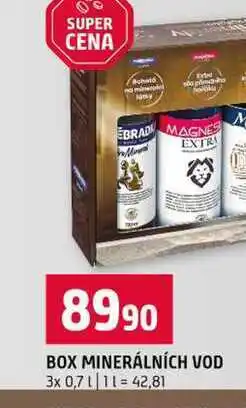 Terno BOX MINERÁLNÍCH VOD nabídka