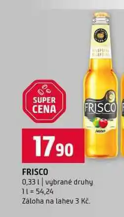 Terno FRISCO 0,33l vybrané druhy nabídka