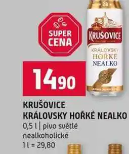 Terno KRÁLOVSKY HOŘKÉ NEALKO 0,5l pivo světlé nealkoholické nabídka