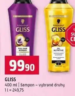 Terno GLISS 400 ml šampon vybrané druhy nabídka