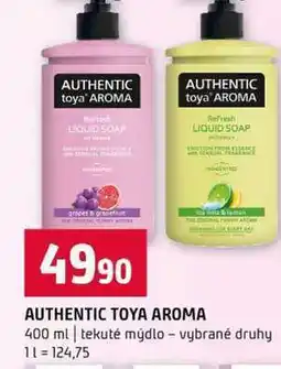 Terno AUTHENTIC TOYA AROMA 400 ml tekuté mýdlo vybrané druhy nabídka