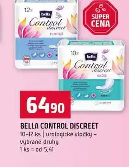 Terno BELLA CONTROL DISCREET 10-12 ks urologické vložky vybrané druhy nabídka