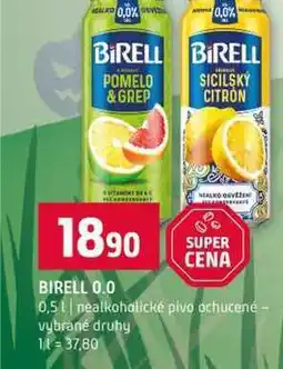 Terno BIRELL 0.0 0,5l nealkoholické pivo ochucené vybrané druhy nabídka