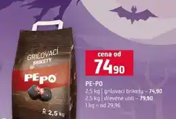 Terno PE-PO 2,5 kg grilovaci brikety 2,5 kg dřevěné uhlí nabídka
