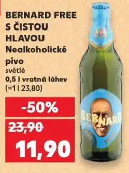 Kaufland BERNARD FREE S ČISTOU HLAVOU Nealkoholické pivo světlé nabídka