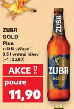 Kaufland ZUBR GOLD Pivo nabídka