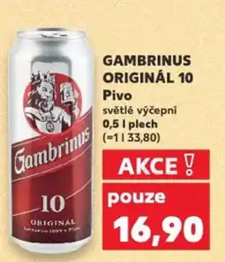 Kaufland GAMBRINUS ORIGINÁL 10 Pivo nabídka