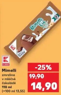 Kaufland Mimelli zmrzlina v mléčné čokoládě nabídka