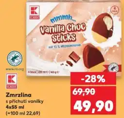 Kaufland Zmrzlina s příchutí vanilky nabídka
