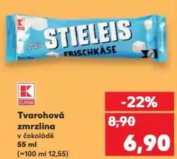 Kaufland Tvarohová zmrzlina v čokoládě nabídka