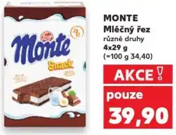 Kaufland MONTE Mléčný řez nabídka