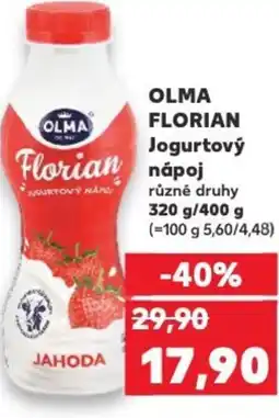 Kaufland OLMA FLORIAN Jogurtový nápoj nabídka