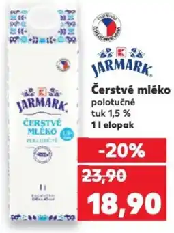 Kaufland Čerstvé mléko nabídka