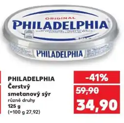 Kaufland PHILADELPHIA Čerstvý smetanový sýr nabídka