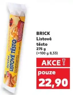 Kaufland BRICK Listové těsto nabídka