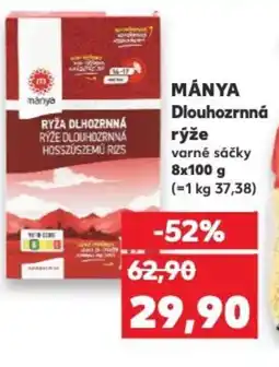 Kaufland MÁNYA Dlouhozrnná rýže nabídka