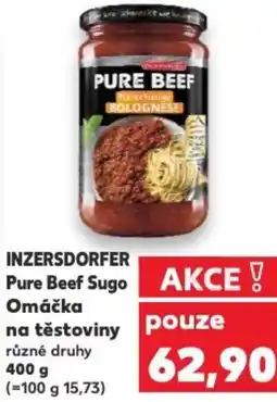 Kaufland INZERSDORFER Pure Beef Sugo Omáčka na těstoviny nabídka