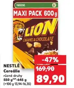 Kaufland NESTLÉ Cereálie nabídka