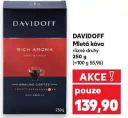 Kaufland DAVIDOFF Mletá káva nabídka