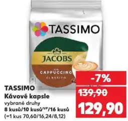 Kaufland TASSIMO Kávové kapsle nabídka