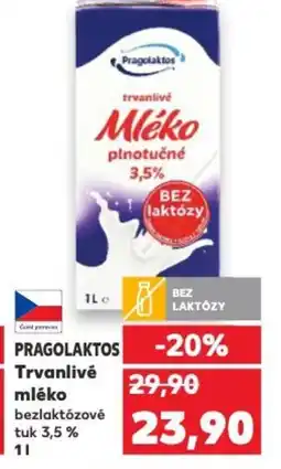Kaufland PRAGOLAKTOS Trvanlivé mléko nabídka