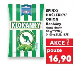 Kaufland SFINX/ HAŠLERKY/ ORION Bonbóny nabídka