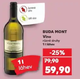 Kaufland BUDA MONT Vino nabídka