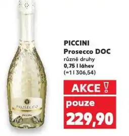 Kaufland PICCINI Prosecco DOC nabídka