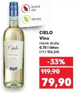 Kaufland CIELO Víno nabídka