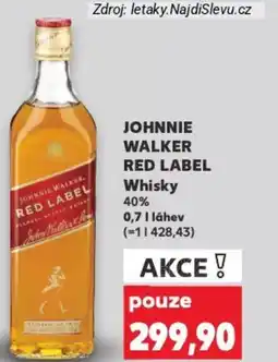 Kaufland JOHNNIE WALKER RED LABEL Whisky 40% nabídka
