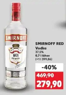 Kaufland SMIRNOFF RED Vodka nabídka