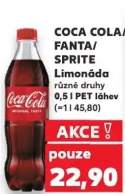 Kaufland COCA COLA/ FANTA/ SPRITE Limonáda nabídka