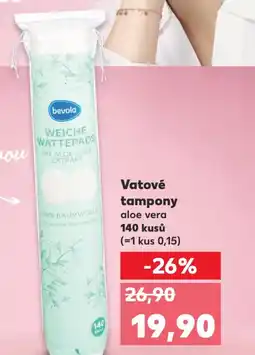 Kaufland Vatové tampony aloe vera nabídka