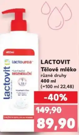 Kaufland LACTOVIT Tělové mléko nabídka