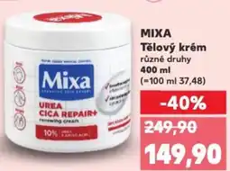 Kaufland MIXA Tělový krém nabídka