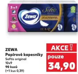 Kaufland ZEWA Papírové kapesníky nabídka