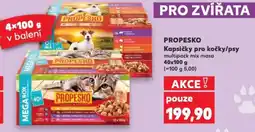 Kaufland PROPESKO Kapsičky pro kočky/psy nabídka