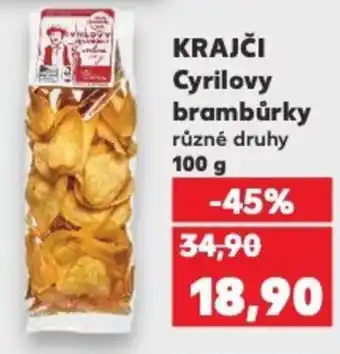Kaufland KRAJČI Cyrilovy brambůrky nabídka