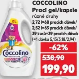 Kaufland COCCOLINO Prací gel/kapsle nabídka