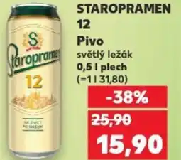 Kaufland STAROPRAMEN 12 Pivo nabídka
