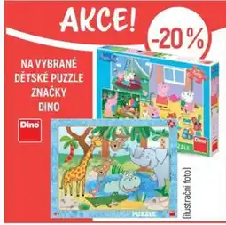 Globus Na vybrané dětské puzzle značky dino nabídka