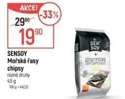 Globus SENSOY Mořské řasy chipsy nabídka