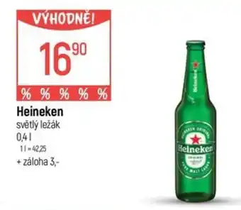 Globus Heineken světlý ležák nabídka